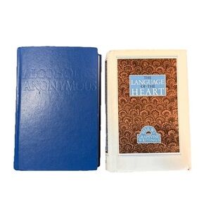 Two Book Lot AA Blue Book & The Language of the Heart Bill W’s Books